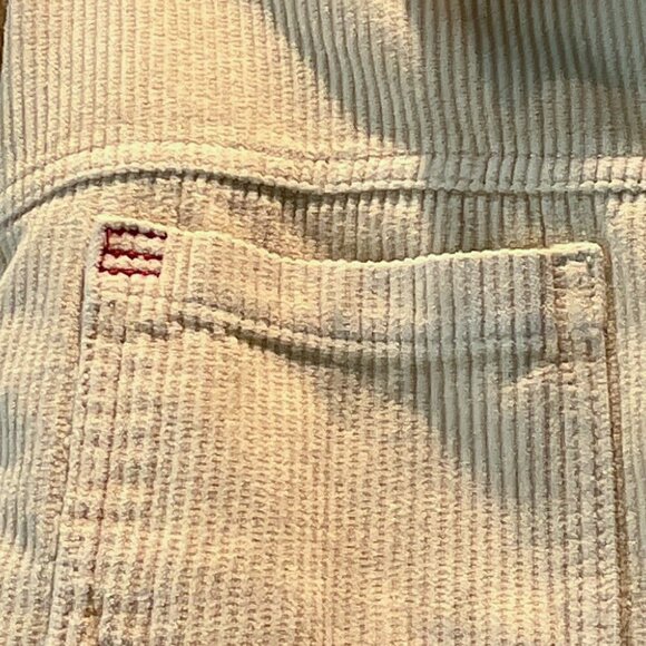BDG Cropped Cream Corduroy Raw Hem Cropped Jacket Size XS - Picture 6 of 12